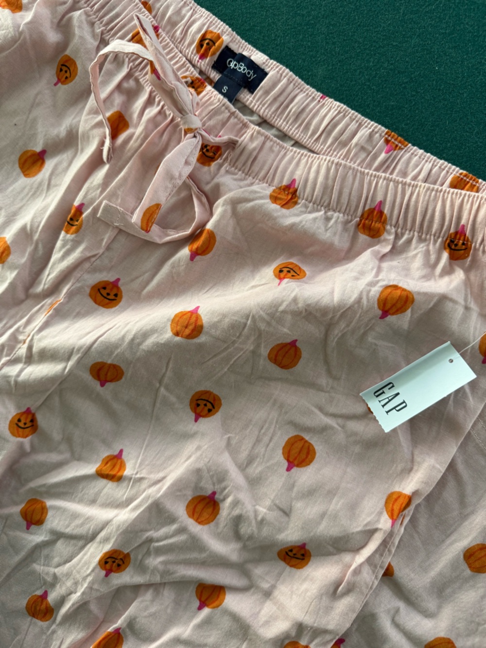 GAP Light Pink Pumpkin-Print Lounge Pants